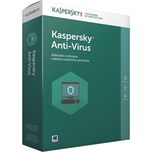 Obrázek Kaspersky Anti-virus 2021, obnovení licence, počet licencí 1, platnost 1 rok