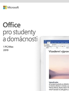 Obrázek Microsoft Office 2019 pro domácnosti a studenty